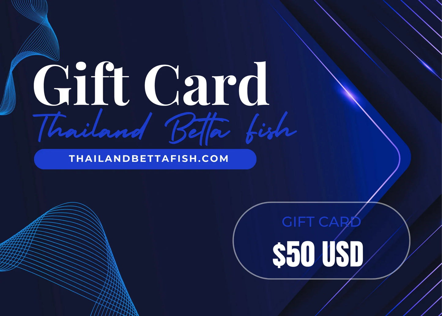 Thailand Betta Fish Gift Card