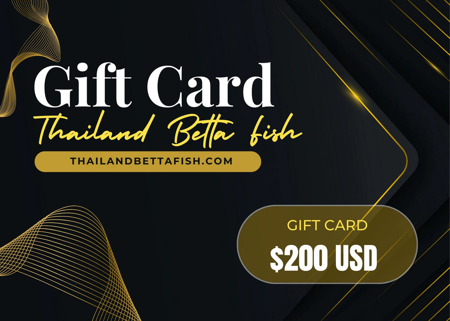 Thailand Betta Fish Gift Card
